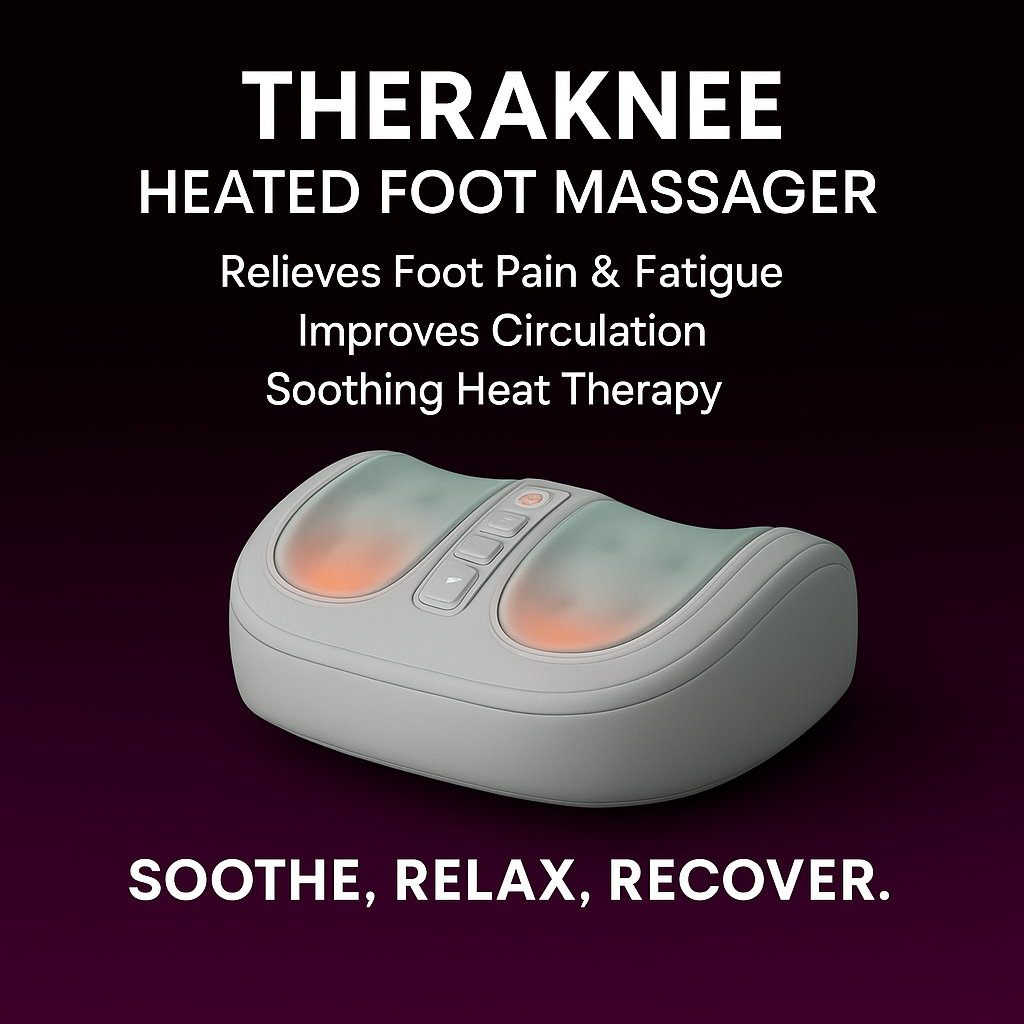 Heated Foot Massager with Kneading & Red Light Therapy – Relieves Foot Pain, & Improves Circulation