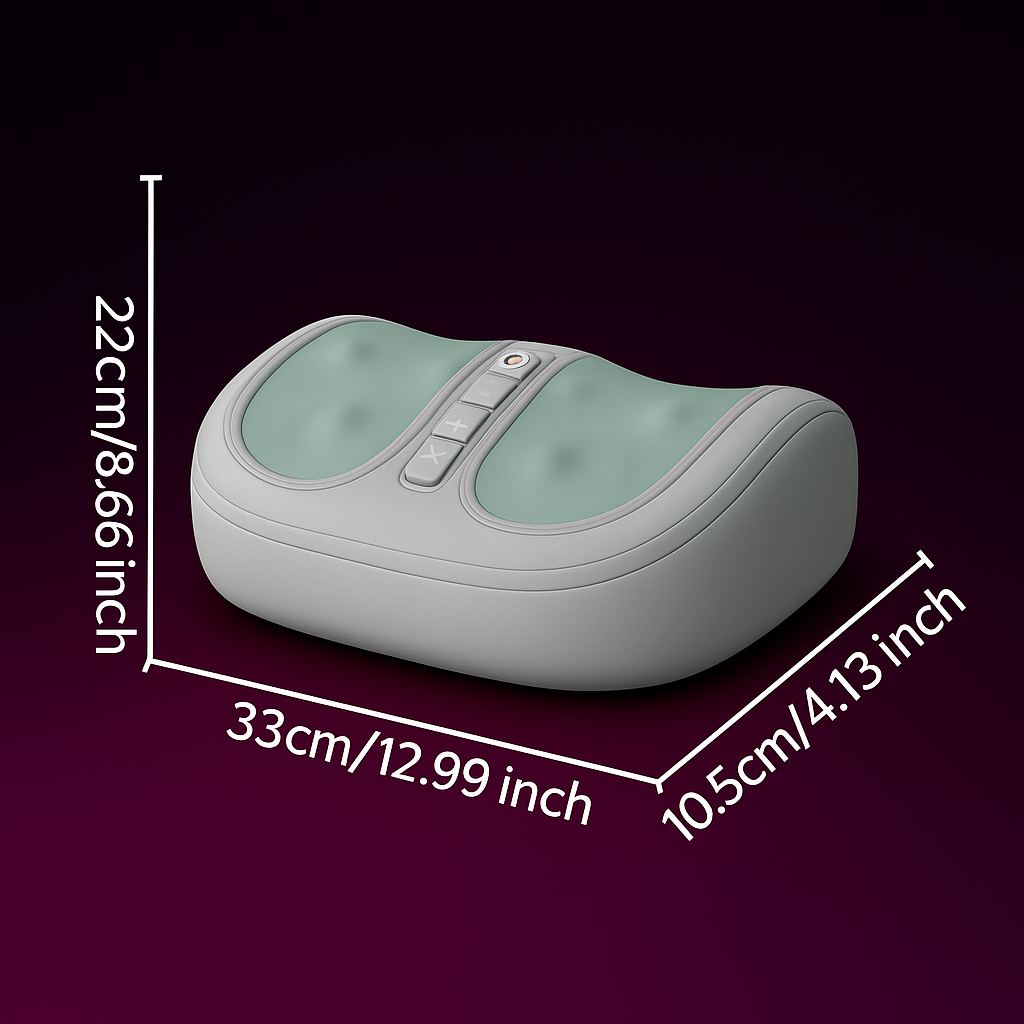 Heated Foot Massager with Kneading & Red Light Therapy – Relieves Foot Pain, & Improves Circulation